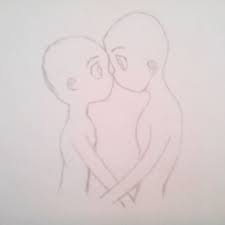 A couple who can't go one minute without pda. Drawingsss Anime Couple Base Drawing Wattpad