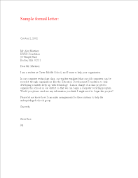 Formal Professional Letter Templates At Allbusinesstemplates Com