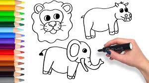 Ocean sensory bin for kids; Learn To Draw Safari Animals Compilation Teach Drawing For Kids Coloring Page Videos Youtube