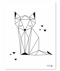 1001 Idees De Dessin Tatouage Magnifique Et Comment Choisir Le Meilleur Pour Vous Origami Renard Affiche Geometrique Dessin Origami