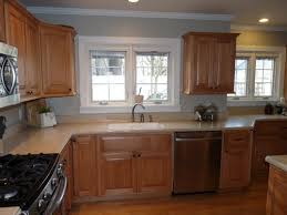 For the ceiling, she chose sw alabaster which looked gorgeous with her existing paint colour, valspar pawnee, which seems to be similar to. Paint 4 Yr Old Maple Kitchen Cabinets