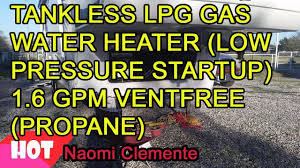 Flat panel monitor, takes up reduced space and attractively decorate modern living spaces. Tankless Lpg Gas Water Heater Low Pressure Startup 1 6 Gpm Ventfree Propane Youtube