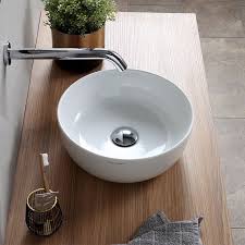 Small Round Ceramic Vessel Sink Bathroom Sink Sink Vessel Sinks