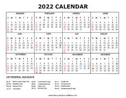 2022 calendar free printable calendar com