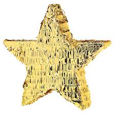 Gold Foil Star Pinata Party101uk Premium Party Supplies For Any Occassion 20in (51cm) x 18in (46cm) perfect for all theme parties. gold foil star pinata