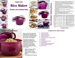This will wash away excess starch and render the rice less sticky. Tupperware Rice Maker Recipes And Cooking Guide 2018 By Tw Consultant Issuu