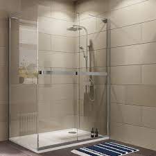 Cooke Lewis Grandeur Rectangular Rh Shower Enclosure With Single Sliding Shower Enclosure Sliding Doors Double Sliding Doors