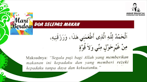 Terjemahan doa makan in english. Doa Sebelum Dan Selepas Makan English Kumpulan Doa