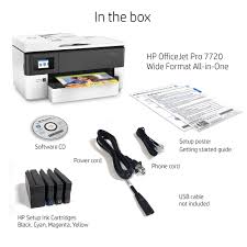 Download and install hp officejet pro 7720 chauffeur, also, to preserve the details documents in your notebook computer. Hp Officejet Pro 7720 A4 Colour Multifunction Inkjet Printer Y0s18a