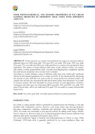 Pdf Some Physicochemical And Sensory Properties Of Ice Cream Samples Produced By Different Milk Types With Different Amounts