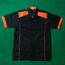 Seragam kerja , baju otomotif , baju cleaning service biru putih polos: Jual Seragam Kerja Oren Hitam Baju Teknik Baju Cleaning Service Baju Ob Baju Bengkel Hitam Orange Di Lapak Toko Anugrah Bukalapak