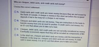 Credit card cheques are linked to your credit card account. Why Are Cheques Debit Cards And Credit Cards Not Chegg Com