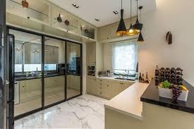 Then, splattered oil and spills make cabinets look grimy on the outside. 14 Practical Wet And Dry Kitchens In Malaysia Recommend My Modern Kitchen Cabinet Design Modern Kitchen Design Kitchen Design Small