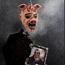 Amazon.com: Varuotu Clown Pig Mask Scary Crying Pig Mask Creepy Jigsaw Pig  Mask Realistic Animal Mask Halloween Costume Latex Props (Crying Mask) :  Clothing, Shoes & Jewelry