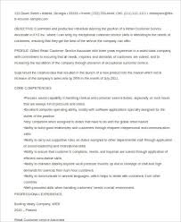 customer service representative resume 2017