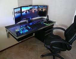 Snooker table for modern gaming. 32 Gaming Desk Ideas Gaming Desk Desk Gaming Computer Desk