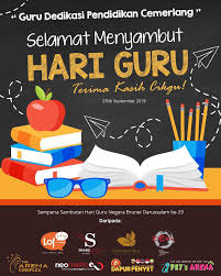 Toluna tidning se januari 2019. Poster Ucapan Selamat Hari Guru Tulisan