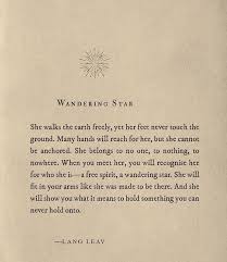 Wandering Star Lang Leav Lang Leav Quotes Words Beautiful Quotes