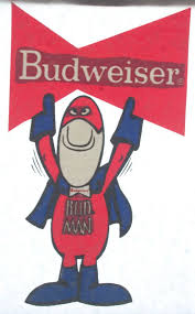 Vintage Budweiser Bud Man Iron On Heat Transfer Budweiser Budweiser Beer Beer Logo