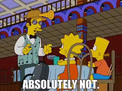 YARN | Absolutely not. | The Simpsons (1989) - S18E02 Comedy | Video gifs by quotes | 943b8fef | 紗
