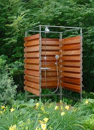 My trusty nail gun was very handy for this. 32 Beautiful Easy Diy Outdoor Shower Ideas A Piece Of Rainbow