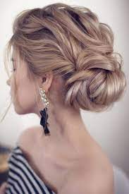 Wedding Hairstyles For Thin Hair Low Bun In Waves On Blond Hair Tonya Pushkareva Via Instagram Hair Styles Hairstyles For Thin Hair Shoulder Length Hair Updos