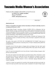 Haki Ngowi On Twitter RT TAMWA Zanzibar PRESS RELEASEsexiezpix Web Porn