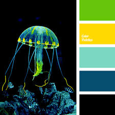 Next time your microwave needs so(continue reading) i suppose this is about phosphorescent paint, that is paint that glows by itself after it's been charged for some time by exposing it to light. Color Palette 1661 Neon Colour Palette Color Schemes Colour Palettes Color Palette