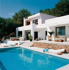 Swimming Pool Design For Beautiful House Exterior Mediterranean Homes Mediterranean Architecture Luxury Homes Dream Houses
