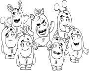 What's the joy and fun of plain colourless pogo? Oddbods Coloring Pages To Print Oddbods Printable