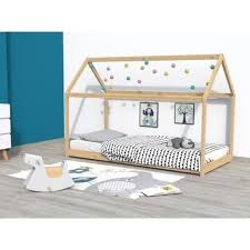 Vous avez une question sur ce produit ? Lit Cabane En Bois Massif 70 X 140 Cm Louis Pas Cher A Prix Auchan
