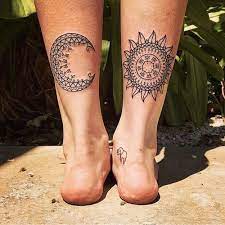37 Inspirational Moon Tattoo Designs With Images Sun Tattoos Ankle Tattoo Designs Tattoos