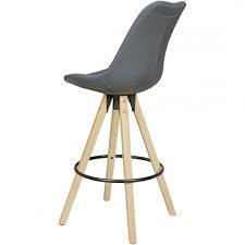 2er set barhocker barstuhl tresenhocker mit lehne stuhl drehbar chrom 1x lounge. Finebuy 2er Set Barhocker Retro Design Stoff Holz Mit Lehne Design Barstuhl Retro Skandinavisch 2