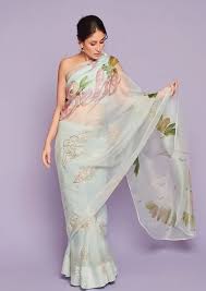 Kareena Kapoor Khan Shoot For Kapil Sharma Show Organza Saree Saree Designs Saree Look