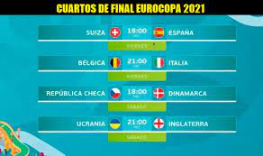Jogos euro 2021, cidades pela primeira vez na história do futebol, uma final do campeonato europeu foi adiada. Alineaciones Cuartos Eurocopa 2021