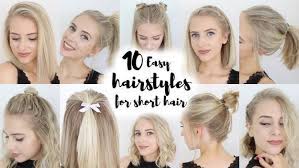 17 Easy Back To School Hairstyles Makeup Tutorials Short Hair Styles Easy Easy Hairstyles Short Hair Diy
