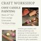 Cosy candle painting workshop event image