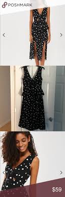 Black And White Spot Midi Dress Topshop Polka Dot Midi Dress Top Shop Dress Midi Dress Topshop