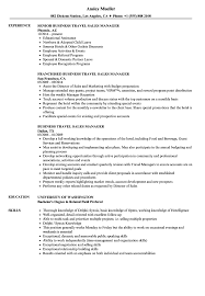 0044 121 638 0026 e: Travel Sales Manager Resume Samples Velvet Jobs