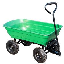 High Strength Steel Frame Plastic Garden Dump Cart Dump Cart Wheelbarrow Toy Car