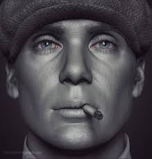 In order of Peaky Blinders. Here is my head sculpt of Tommy Shelby.  #peakyfanart #zbrush #peakyblinders #peakyblindersfanart #cillianmurphy  #peakyblindersedit #tommyshellby #pixologic #characterdesign #3dmodeling  #3d #3dmodeling #art #digitalart ...