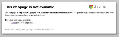 This page is for recording google errors and solutions you can use when you encounter those. Google Chrome Page Load Problem Err Timed Out Super User