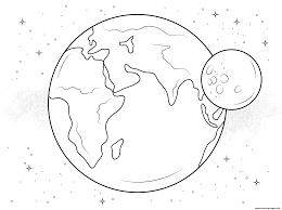 Use this iditarod word search and free printable worksheets to help students learn about this iconic dogsled race held annually in alaska. Earth And Moon Coloring Pages Printable