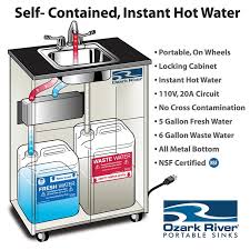 elite pro3 portable hot water sink