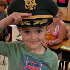 First graders have been learning all about Veterans Day and the meaning of  sacrifice last week. Friday, they had a special visitor, Mr. Salata, a  grandfather of one of our students who