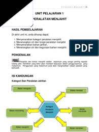 Alatan jahitan pita ukur gunting kapur tukang jahit. Unit 1 Peralatan Jahitan