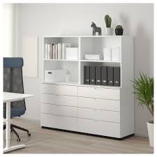Galant Storage Combination With Drawers White Ikea Canada Ikea Home Office Storage Modern Storage Cabinet Ikea Galant