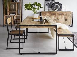 Instrument Brick Dining Table And Set Reclaimed Wood And Iron In 2020 Metal Wood Dining Table Wood Dining Room Unique Dining Tables