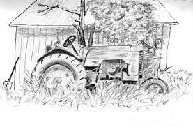 Tractor Tractor Drawing Pencil Drawings Pencil Drawing Tutorials
