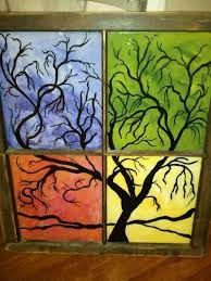 Four Pane Multiple Painted Frames Giving The Impression Of Stained Glass Background Salvaged V Window Painting Painting On Glass Windows Painted Window Panes
